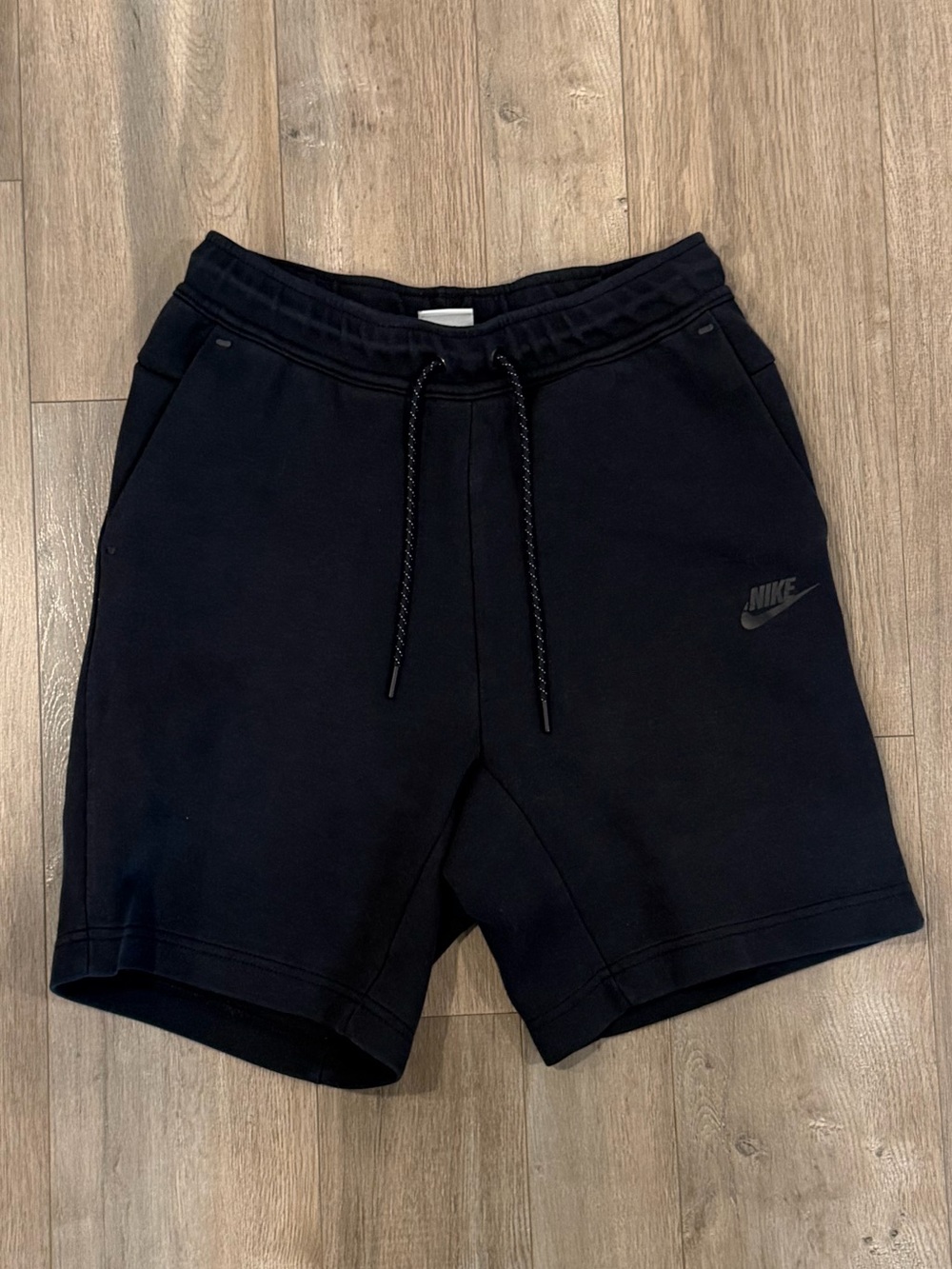 Nike Men's Black Athletic Fleece Shorts with Drawstring